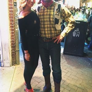 Leather stretchy leggings